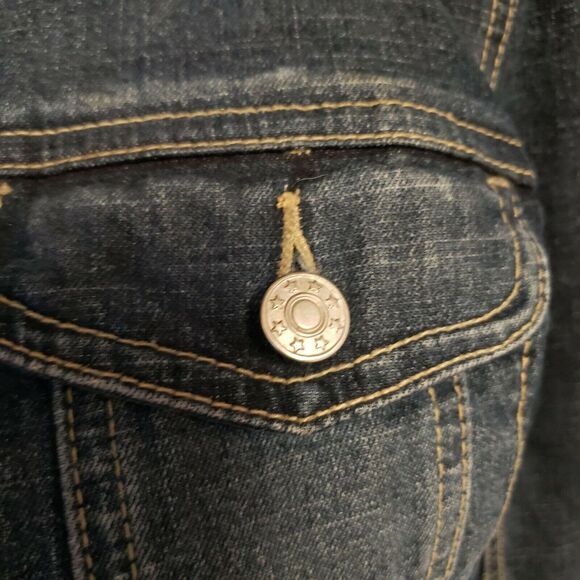 AMI Denim Jacket Small Staple Normcore Capsule Minimalist Earthgirl Earthy - Picture 3 of 5